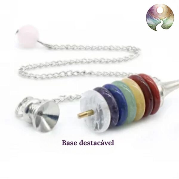 Pêndulo 7 Chakras Cristal